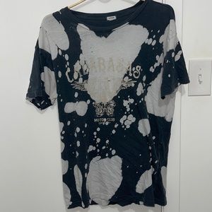 Acid Wash Distressed Graphic Tee